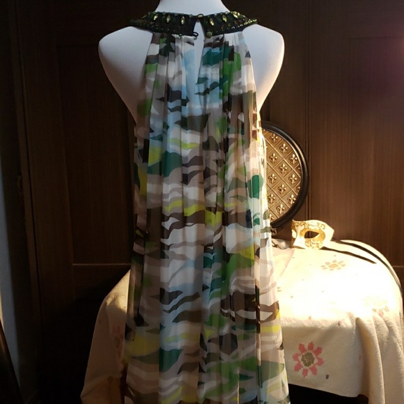 BCBG multi color dress jewel embellished - Picture 4 of 6
